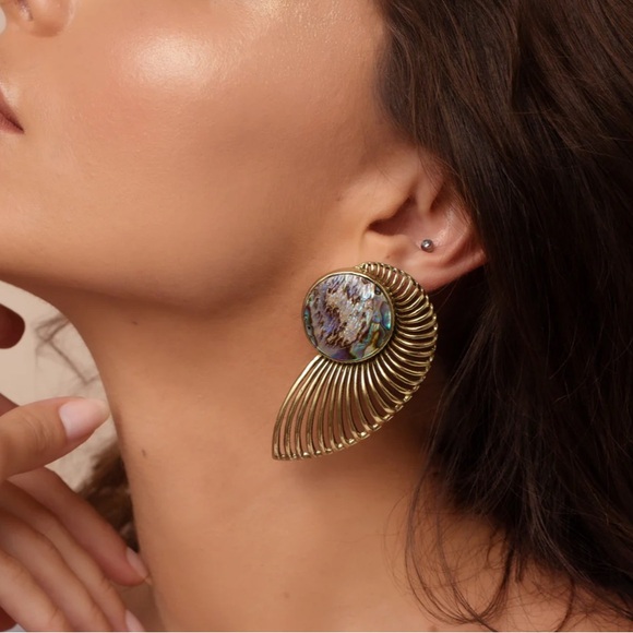 Anthropologie Jewelry - Geo dangle stud earrings S712